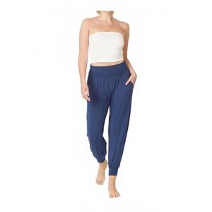 NEW STUDIO KO CLOTHING organic bamboo yoga jogger in slate navy